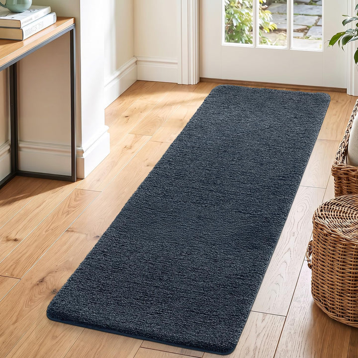 DEXI Flur Teppich Läufer 60 x 180 cm, rutschfeste Fussmatte Innen, Maschinenwaschbare Schmutzfangmat
