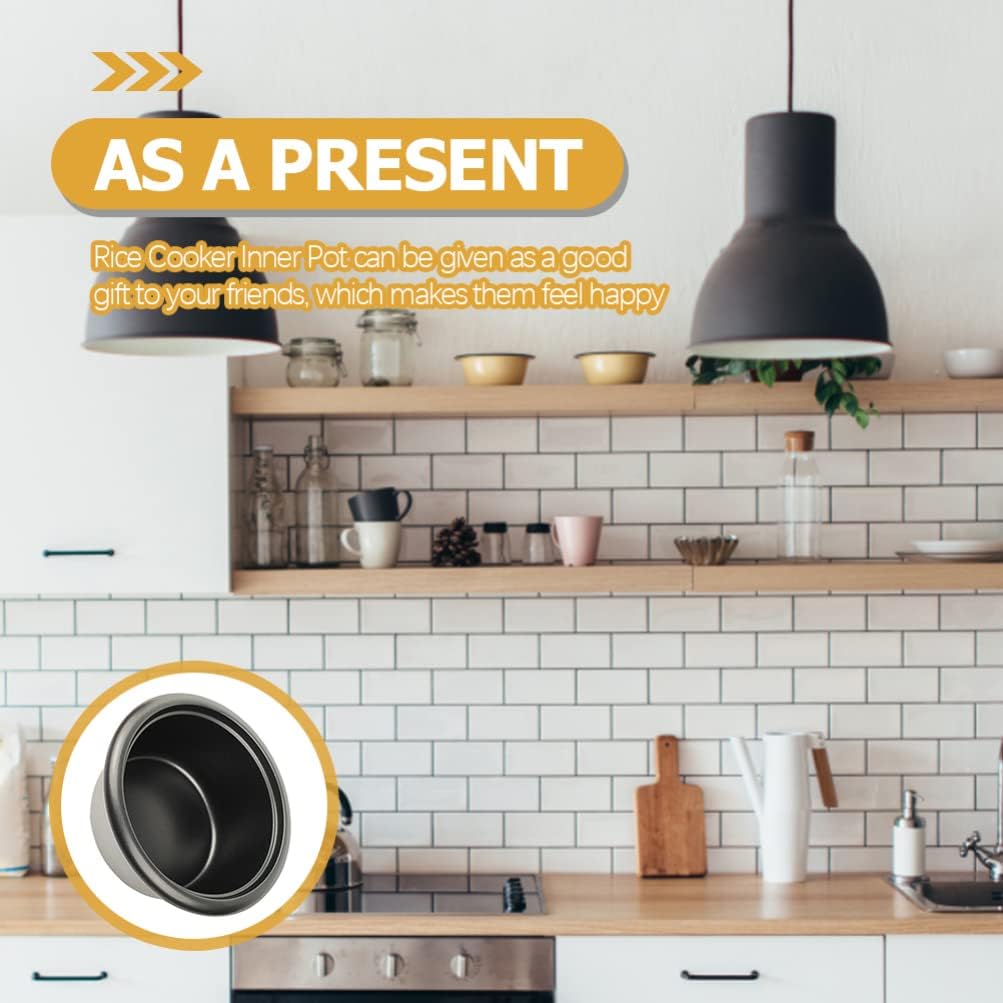 BESTonZON Innerer Kochtopf Reiskocher Innentopf Antihaft Reiskochbehälter 1. 5L Elektrischer Schnell