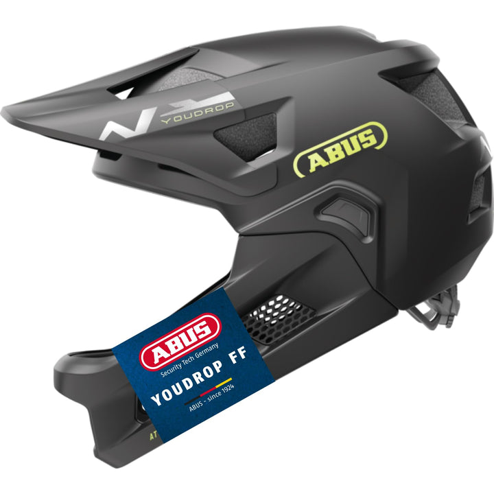 ABUS MTB-Helm YouDrop FF - Fullface-Helm für Kinder und Jugendliche - für den Einstieg in den Mounta