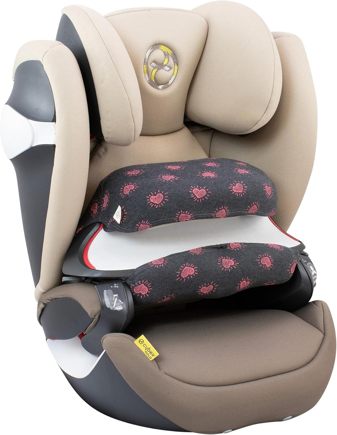 JYOKO Kids Bezug für Zubehör kompatibel mit Cybex Pallas M (Fluor Heart), Fluor Heart