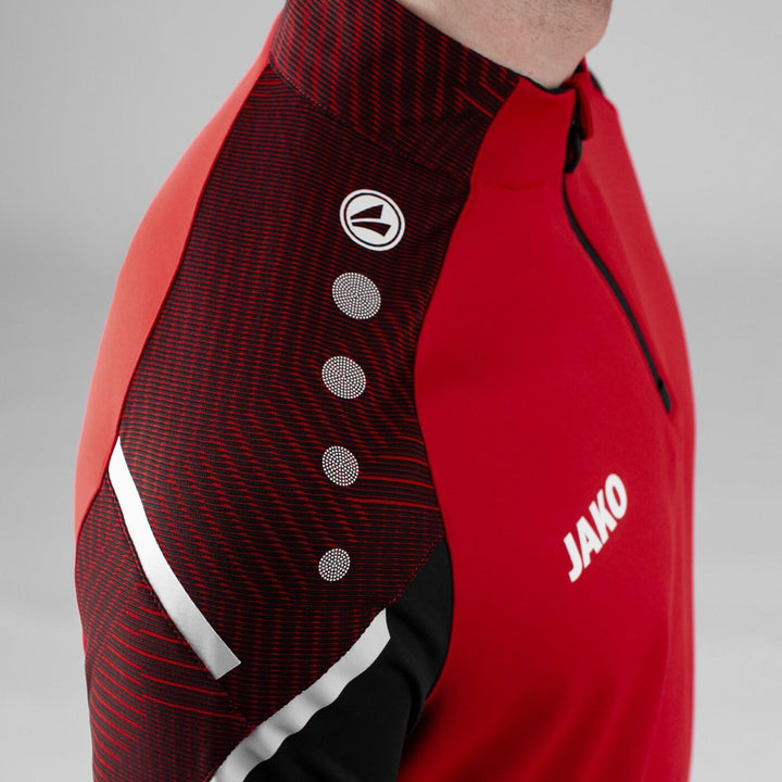 JAKO Herren Ziptop Performance S Rot/Schwarz, S Rot/Schwarz