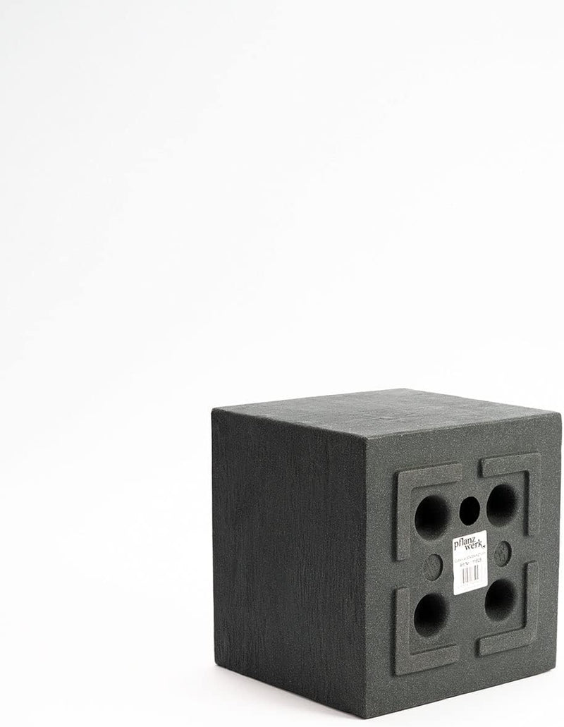 Pflanzwerk® Pflanzkübel Cube Anthrazit Kunststoff 34x40x40cm zum BESTPREIS *Grösse auswählbar *Frost