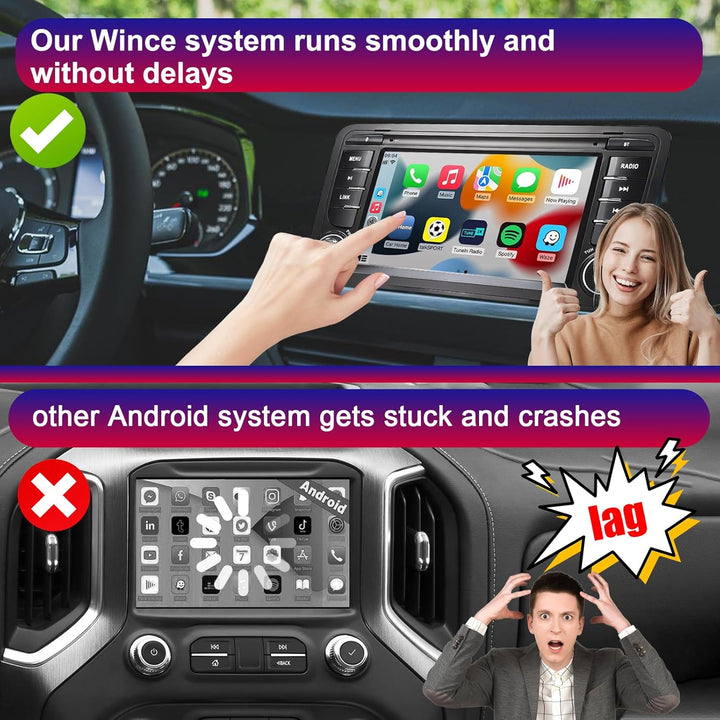 Liulbobu Autoradio für Audi A3 2003–2012, S3 2006–2012, RS3 2011–2012 Kompatibel Carplay Android Aut