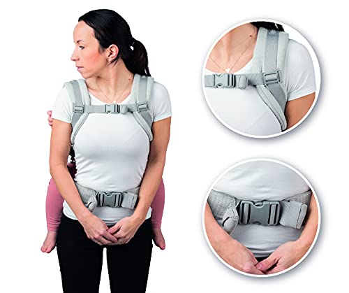 MOMI COLLETE Babytrage ab 3. Lebensmonat, für Babys und Kleinkinder bis max. 20 kg Körpergewicht, mi