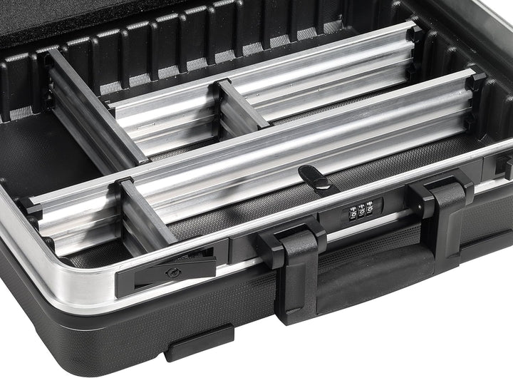 B&W Werkzeugkoffer BASE mit Werkzeugeinsteckfächern (Koffer aus ABS, Volumen 28,1l, 46,3 x 35,5 x 17