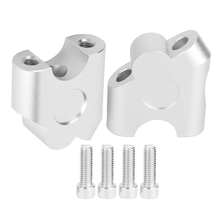 2Pcs Motorrad Lenker Riser Zurück Mount | Duokon Ø 22mm Universal Lenker Riser Lenkerklemme Adapter