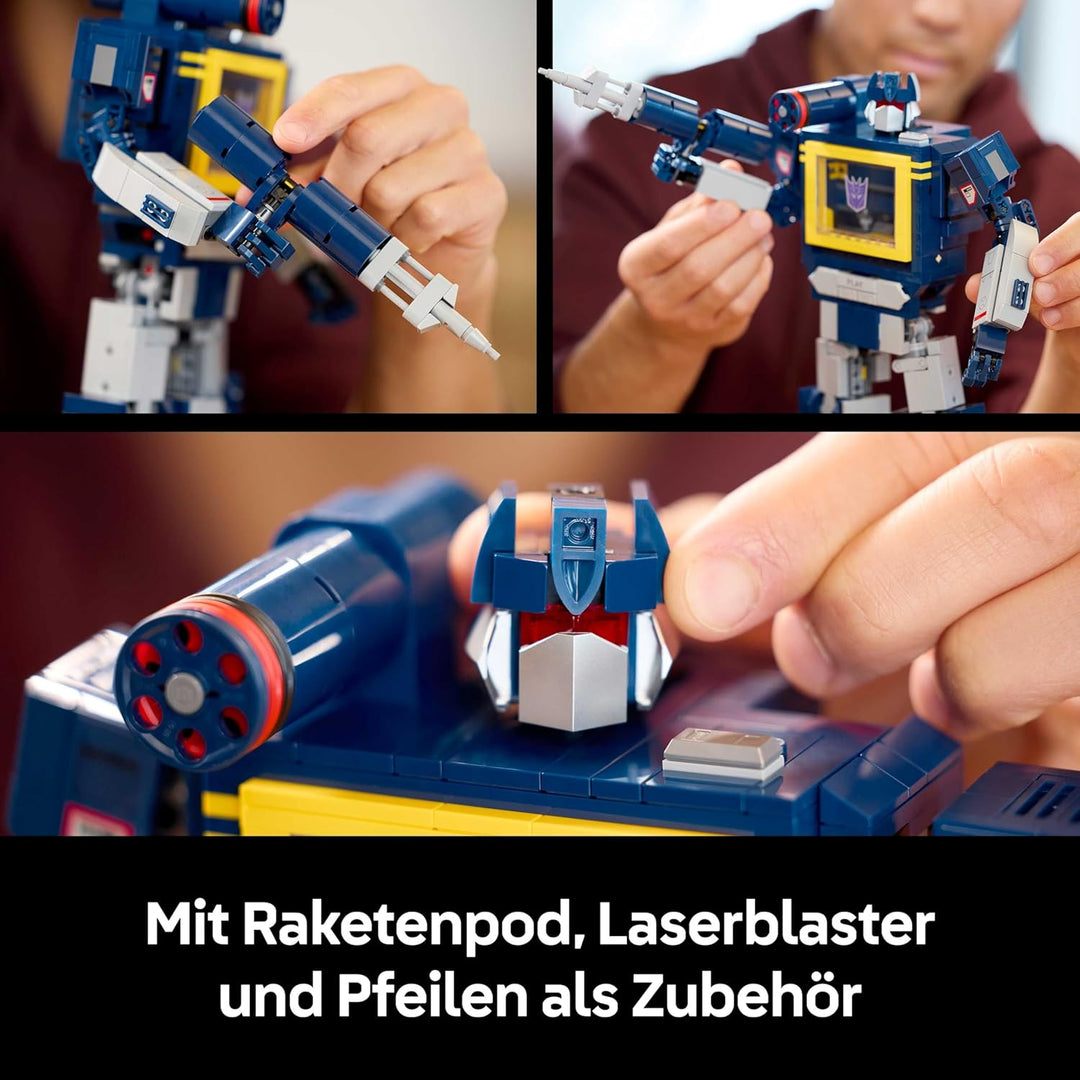 LEGO Icons Transformers: Soundwave Set für Erwachsene - Modellbau zum Ausstellen mit verwandelbaren