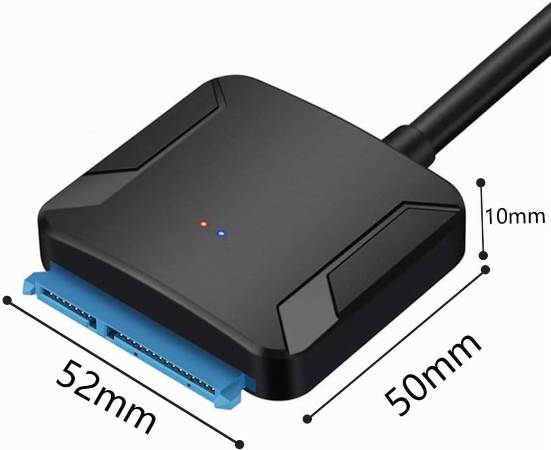 2 pcs USB 3.0 zu SATA-Adapter, Ultra High Speed 2,5 "/3,5" HDD/SSD Festplatte Konverter/Adapter Kabe