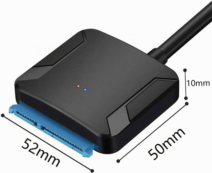 2 pcs USB 3.0 zu SATA-Adapter, Ultra High Speed 2,5 "/3,5" HDD/SSD Festplatte Konverter/Adapter Kabe