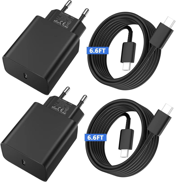 45W Ladegerät USB C Schnellladekabel für Samsung Galaxy S25 Ultra S24 S23 S22 FE 5G A56 A55 A54 A36