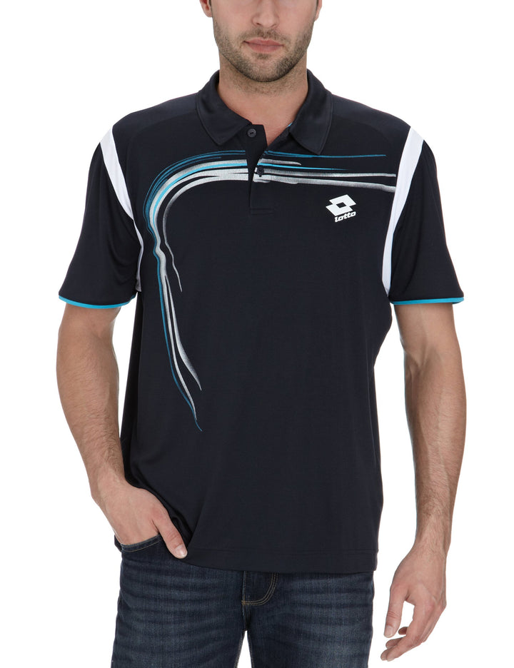 Lotto Sport Herren Polo Short Sleeve Trail XL Deep Navy/White, XL Deep Navy/White