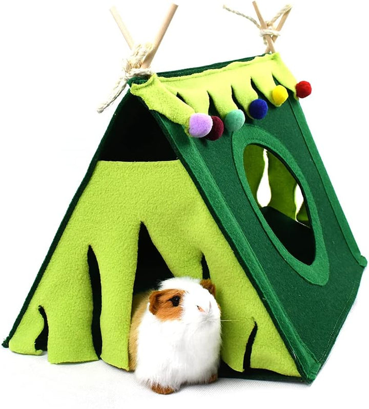 ASOCEA Meerschweinchen Wald Versteck Fleece Eckhängematte Kleintiere Versteck Haustier Käfig Habitat
