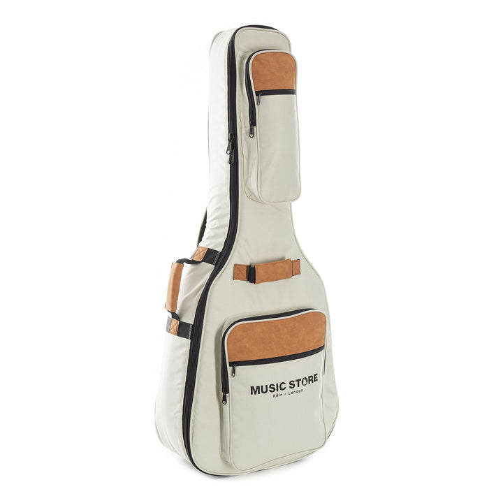 MUSIC STORE Gig-Bag (Acoustic Guitar, Beige) - Bag for Acoustic Guitars
