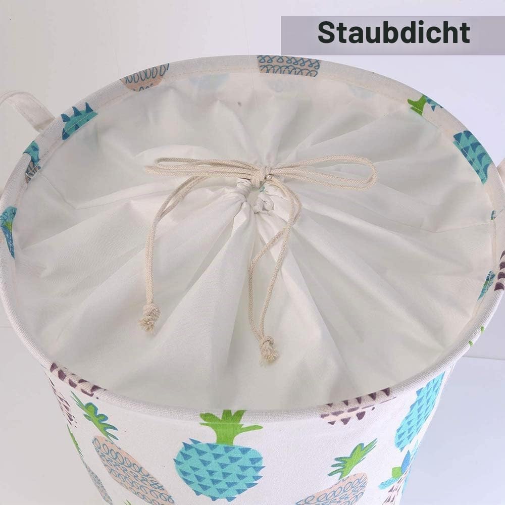 LessMo 2STK 17.7" Kordelzug Wäschekorb Lagerung Sorter, zusammenklappbare Pop-Up Wäschekörbe, wasser