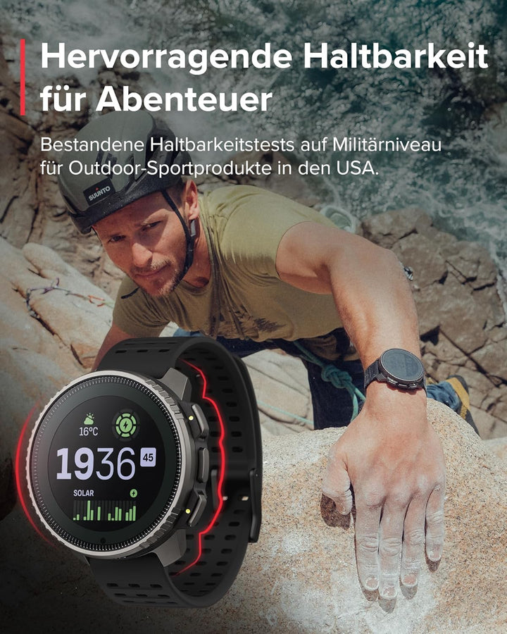 SUUNTO Vertical Abenteuer Uhr - GPS Smartwatch, Zweifrequenz GPS Navigation, Kostenlose Offline-Kart
