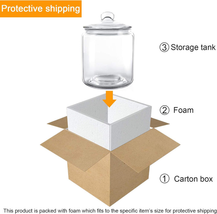 MASTERTOP Vorratsgläser mit Deckel 3,9 Liter, Luftdicht Glasbehälter mit Deckel, Breiter Vorratsdose