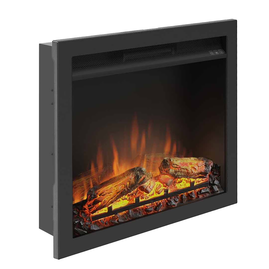 TAGU PowerFlame Elektrokamin mit Installationskit, Heizung und Thermostat, 7-Tage-Heizplan und LED-F
