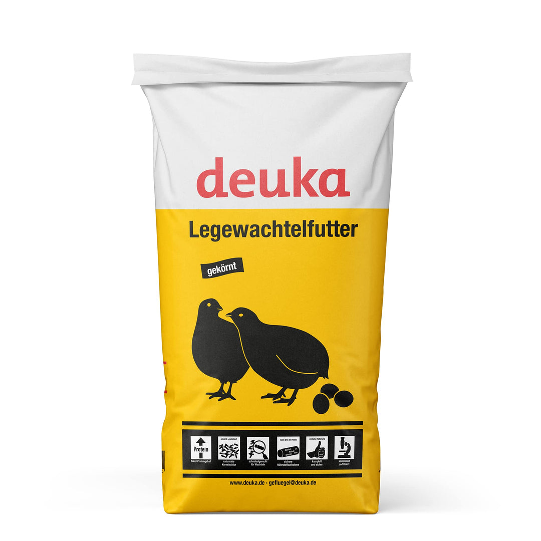 deuka Legewachtelfutter | Wachtelfutter | Alleinfutter zur Rundumversorgung von Legewachteln | Geflü