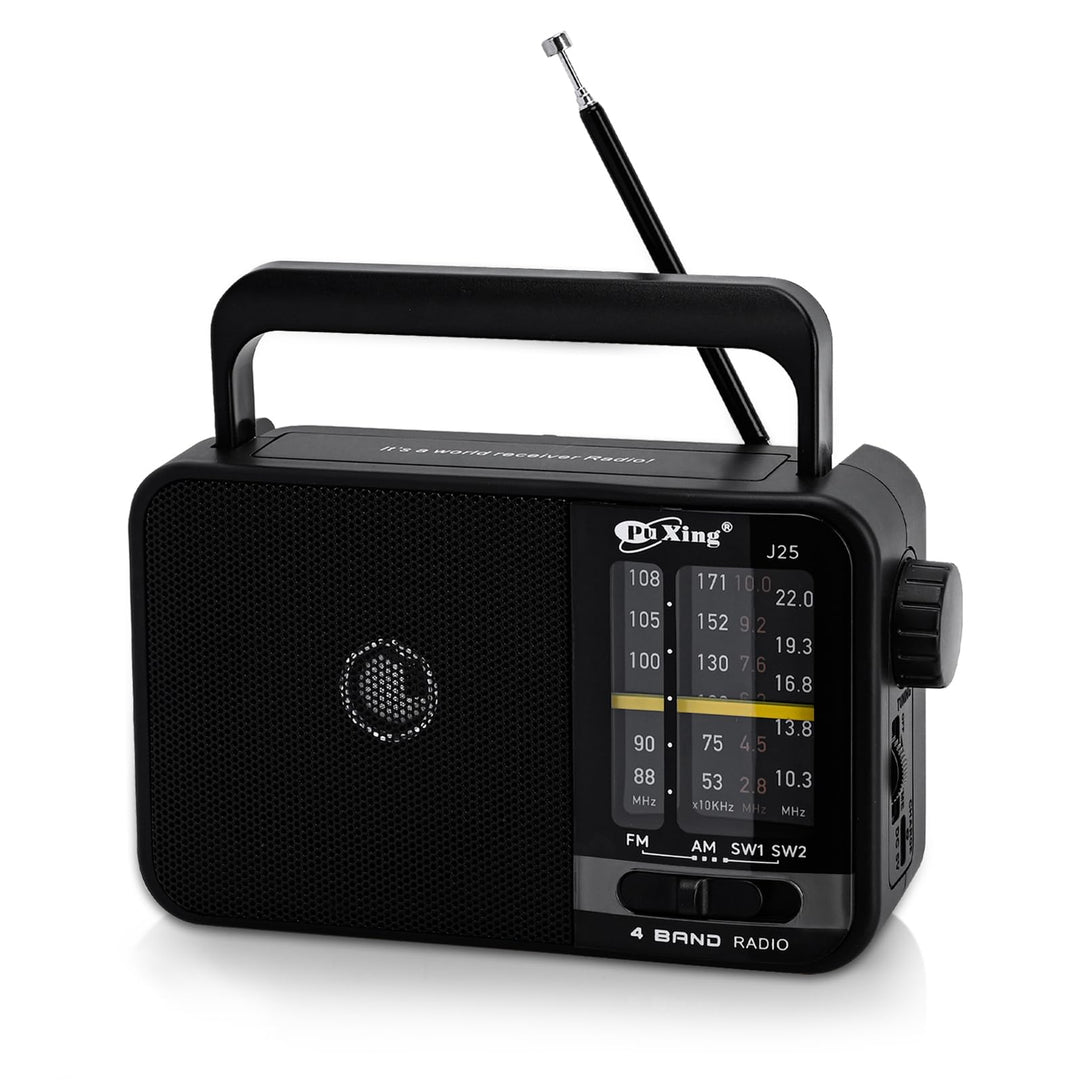 Tragbares FM AM Radio, Netz- und Akku-Radio für Zuhause oder Outdoor, kleine Tasche mit ausgezeichne