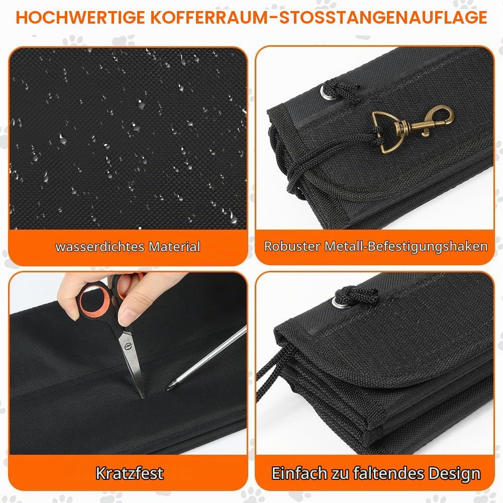 Flintronic Kofferraum Schutzmatte, 96 x 64 cm Faltbarer Kofferraum Schutzmatte, Auto Ladekantenschut