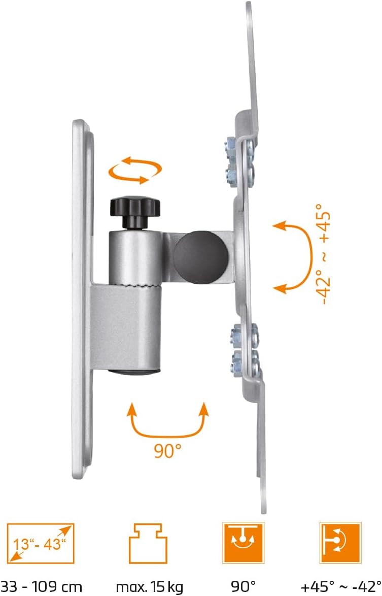 My Wall TV-Wandhalterung für Wohnmobile - HC2-1L, TV Wandhalterung für Wohnmobil und Wohnwagen, Fern