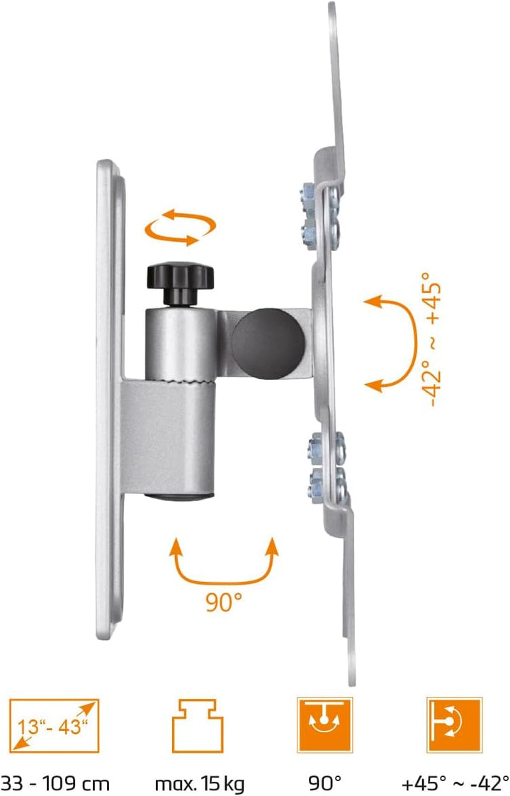 My Wall TV-Wandhalterung für Wohnmobile - HC2-1L, TV Wandhalterung für Wohnmobil und Wohnwagen, Fern