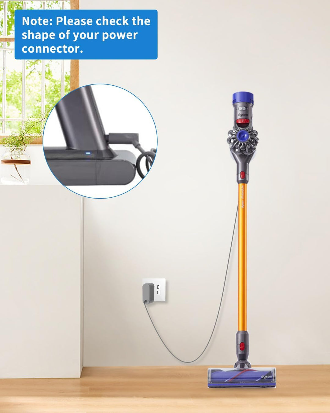 26.1V Ladekabel Ladegerät für Dyson V8 V7 V6 SV03 SV04 SV05 SV06 SV09 SV10 SV11 DC58 DC59 DC60 DC61