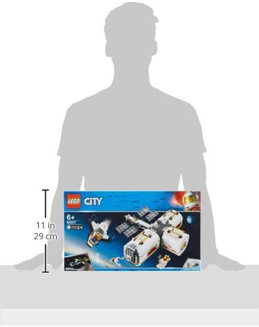 LEGO 60227 City Mond Raumstation, Raumschiff-Spielzeug für Kinder inspiriert von der NASA, Expeditio