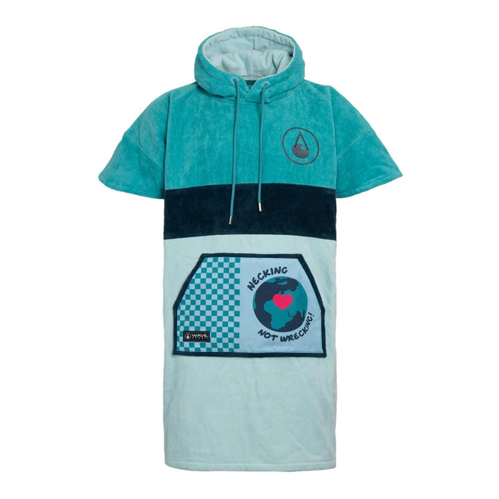 WAVE HAWAII Badeponcho Damen & Herren, Grösse XL, 181-197cm | 95-100% Baumwolle Surf-Poncho für Erwa