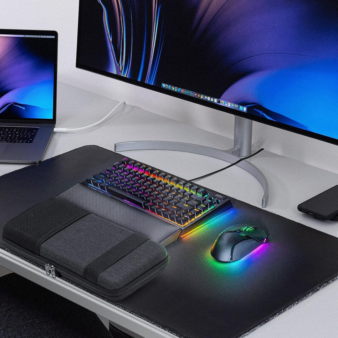 GEEKRIA 75% Tastaturhülle, Hartschalen-Reisetragetasche für mechanische Gaming-Tastatur mit 84 Taste