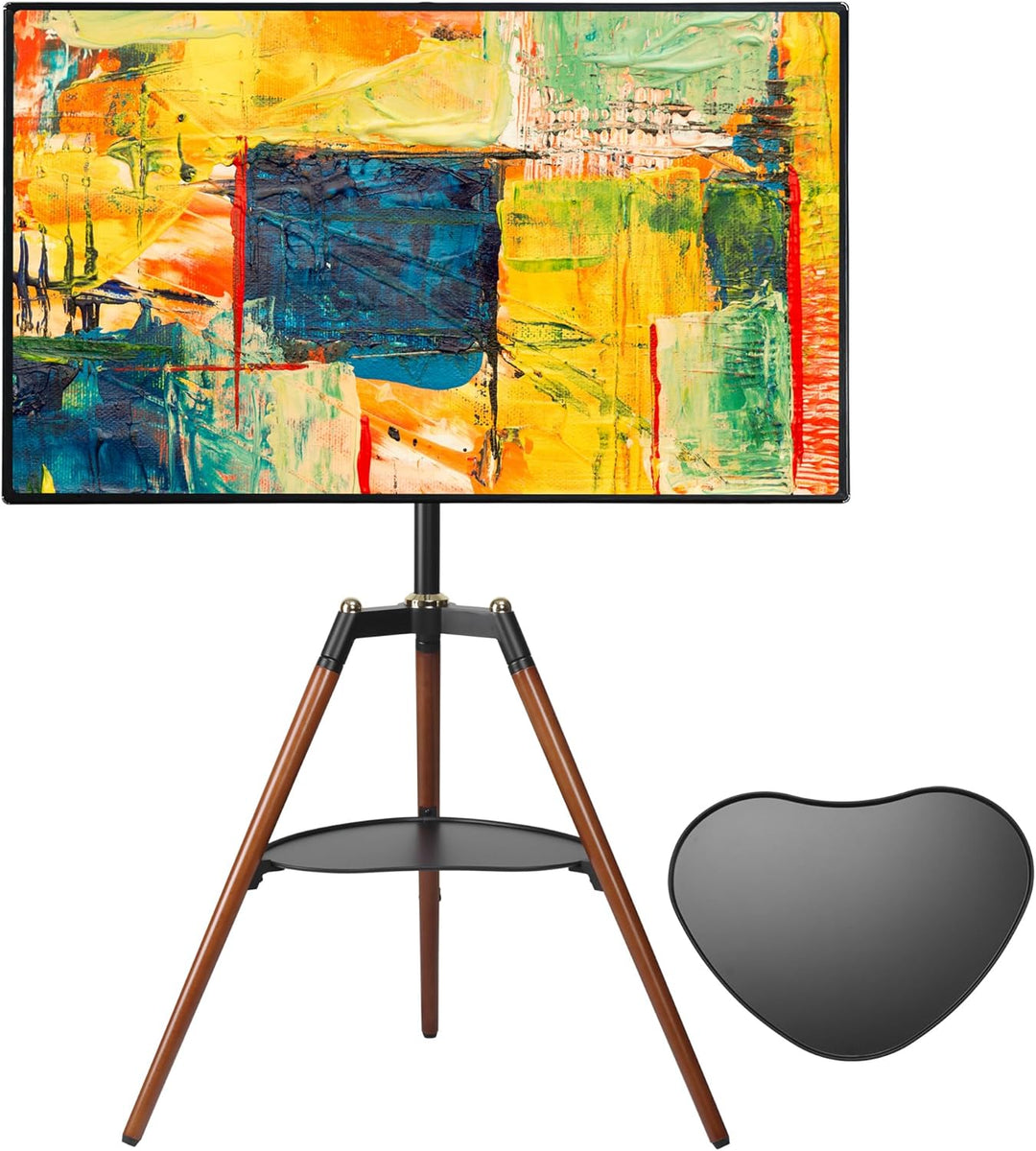 ETHU Ständer Tripod Fernsehständer，TV Stand für 32-65 Zoll Fernseher, Modern TV Standfuss Höhenverst