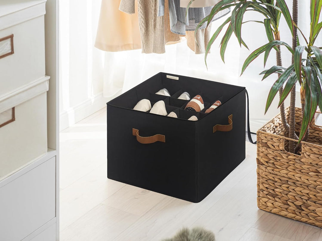 StorageWorks Schuh Organizer für Schrank, Schuhaufbewahrungsbox platzsparend für bis zu 16 Paar, Sch
