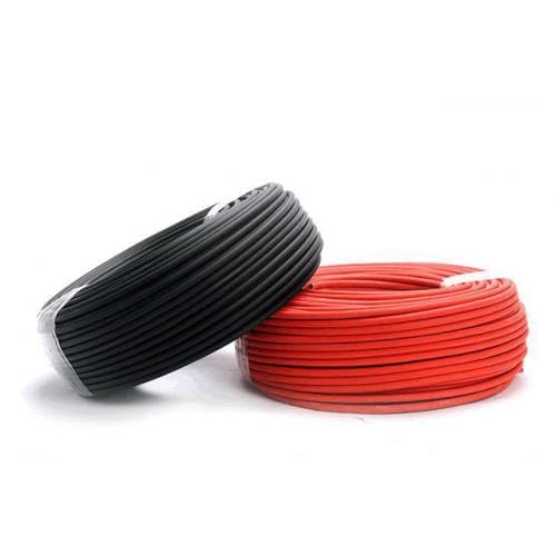 Solar Kabel | H1Z2Z2-K | 6mm2 | TÜV geprüft (Schwarz, 100m) Schwarz 100m, Schwarz 100m
