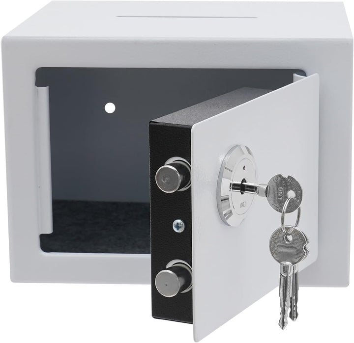 Safe Tresor Klein - Möbeltresor mit Schlüssel Safe Geldschrank 23x17x17cm feuerfest für Schmuck, Bar
