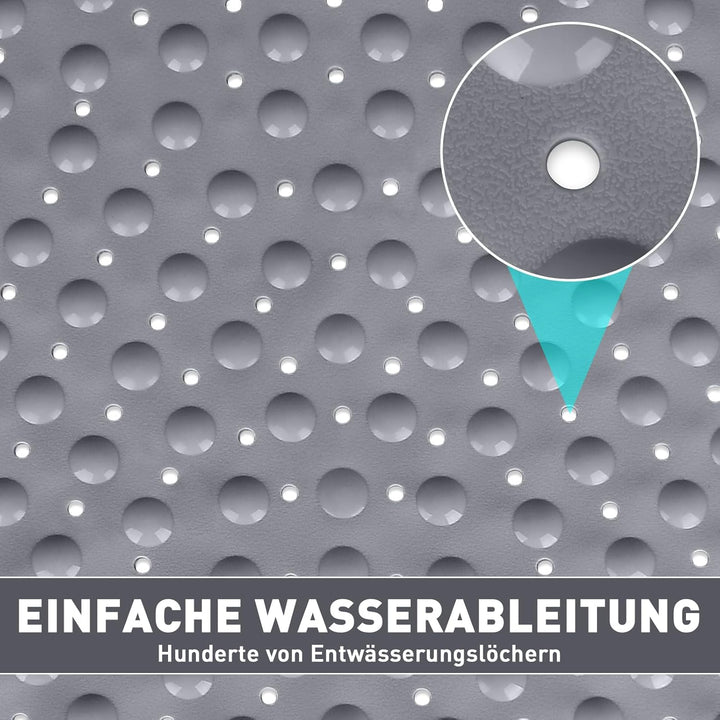 Duschmatte rutschfest Antirutschmatte Dusche 70 x 70 cm: Eckduschmatte Dreieckig Duscheinlage rutsch