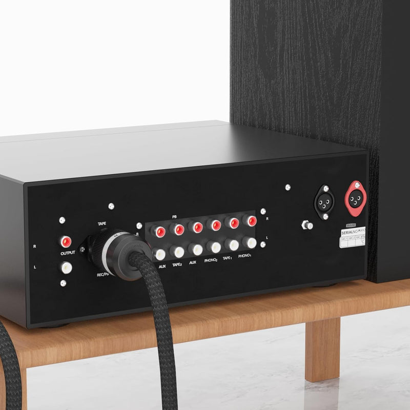 Monosaudio P903 HiFi Buchse Netzkabel 2.5Sq 1M Kupfer Abschirmung Kaltgerätekabel 2 polig Hi-End OFC