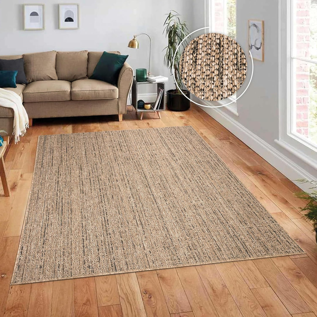 Paco Home Outdoor Teppich Wetterfest Balkon Küche Wohnzimmer Einfarbig Abstraktes Design Boho Muster