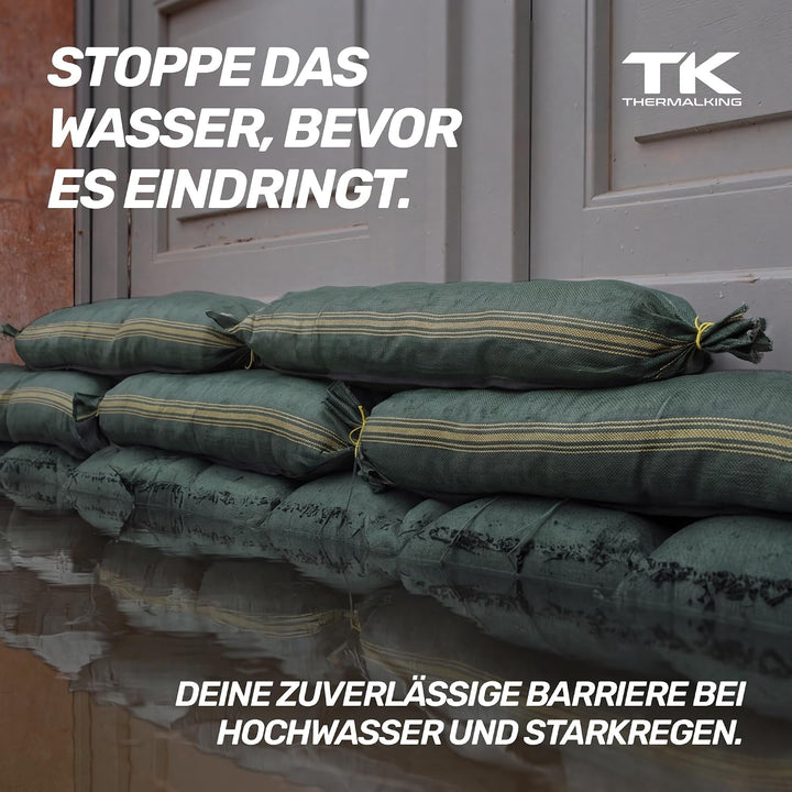 20x Sandsäcke - Sandsack Hochwasserschutz – Silosandsäcke ungefüllt – Silosäcke Wassersperre Hochwas