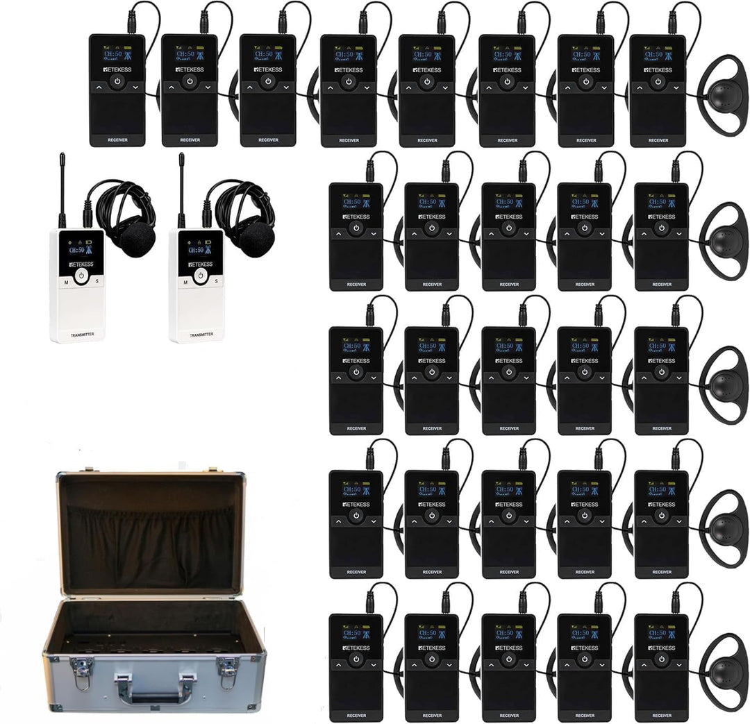 Retekess TT116 Wireless Tour Guide System, 200M Kabelloses Reiseleitersystem, Audio Guide System, mi