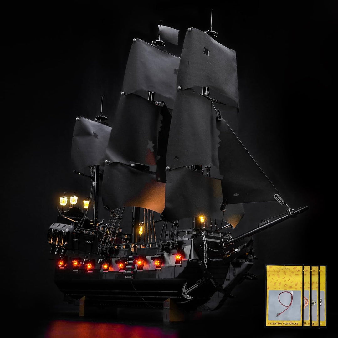 Fernbedienung Led Licht Set Kompatibel mit Lego Captain Jack Sparrow's Pirate Ship 10365 (Kein Model