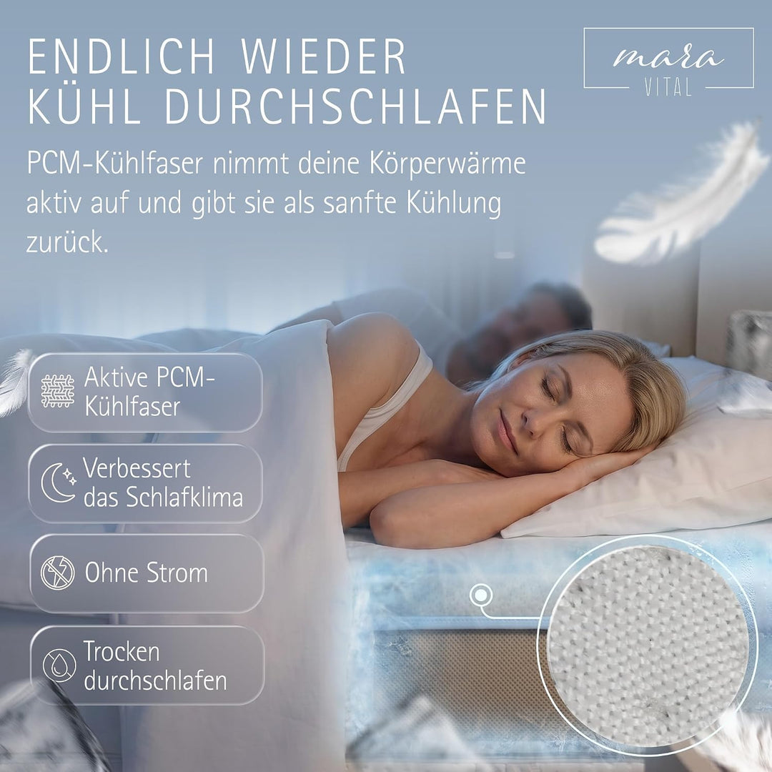 Premium Matratzenschoner Klimaregulierend – Kühlender Matratzen Schoner - Idealer Sommer Reisetopper