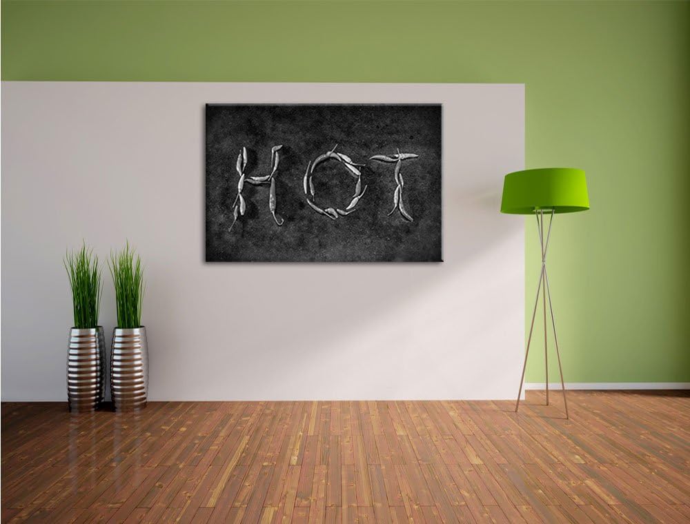 Pixxprint Hot Chili Sharp Red als Leinwandbild/Grösse: 100x70 / Wandbild/Kunstdruck/fertig bespannt,