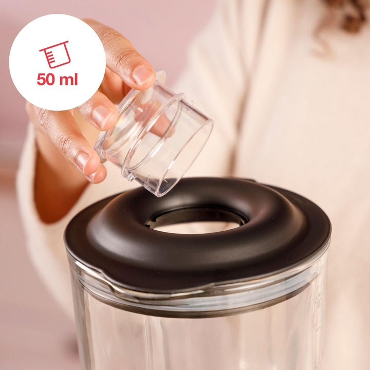 Solac - Promixter 2000 W | Glaskanne mit 1,75 l | 5 Geschwindigkeiten + Pulse | 6 Stahlklingen | Eis