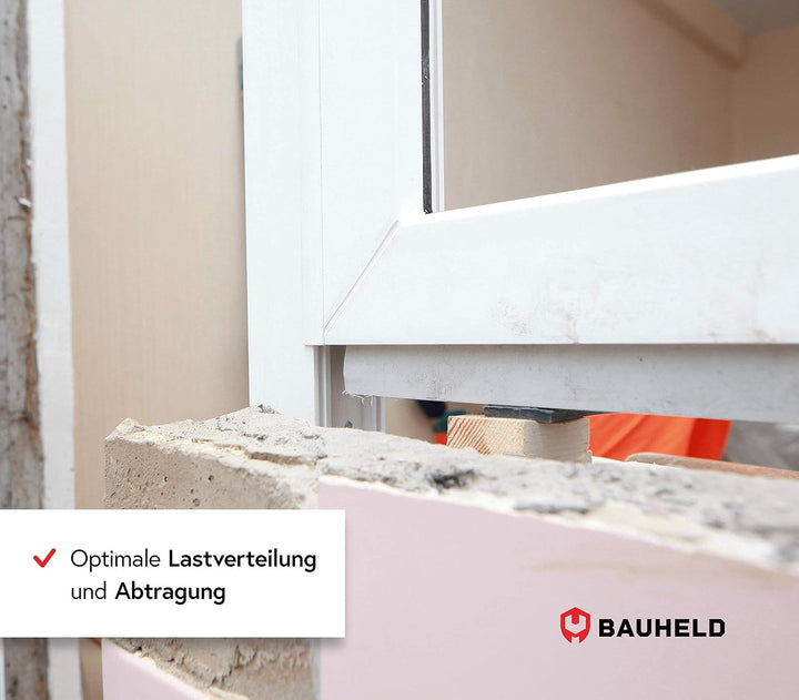 BAUHELD® Universal Verglasungsklötze 24x100mm [300/600 Stück] - Mehrfarbige Fenster-Abstandshalter K