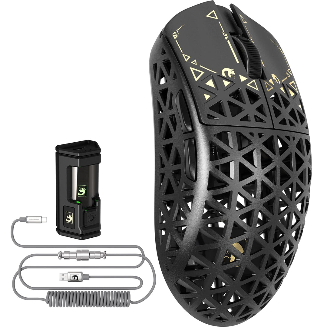 MAMBASNAKE M5 Ultra Carbon Fiber 8000Hz Wireless Gaming Mouse, 39g Superlight, 42000DPI, PAW3950MAX