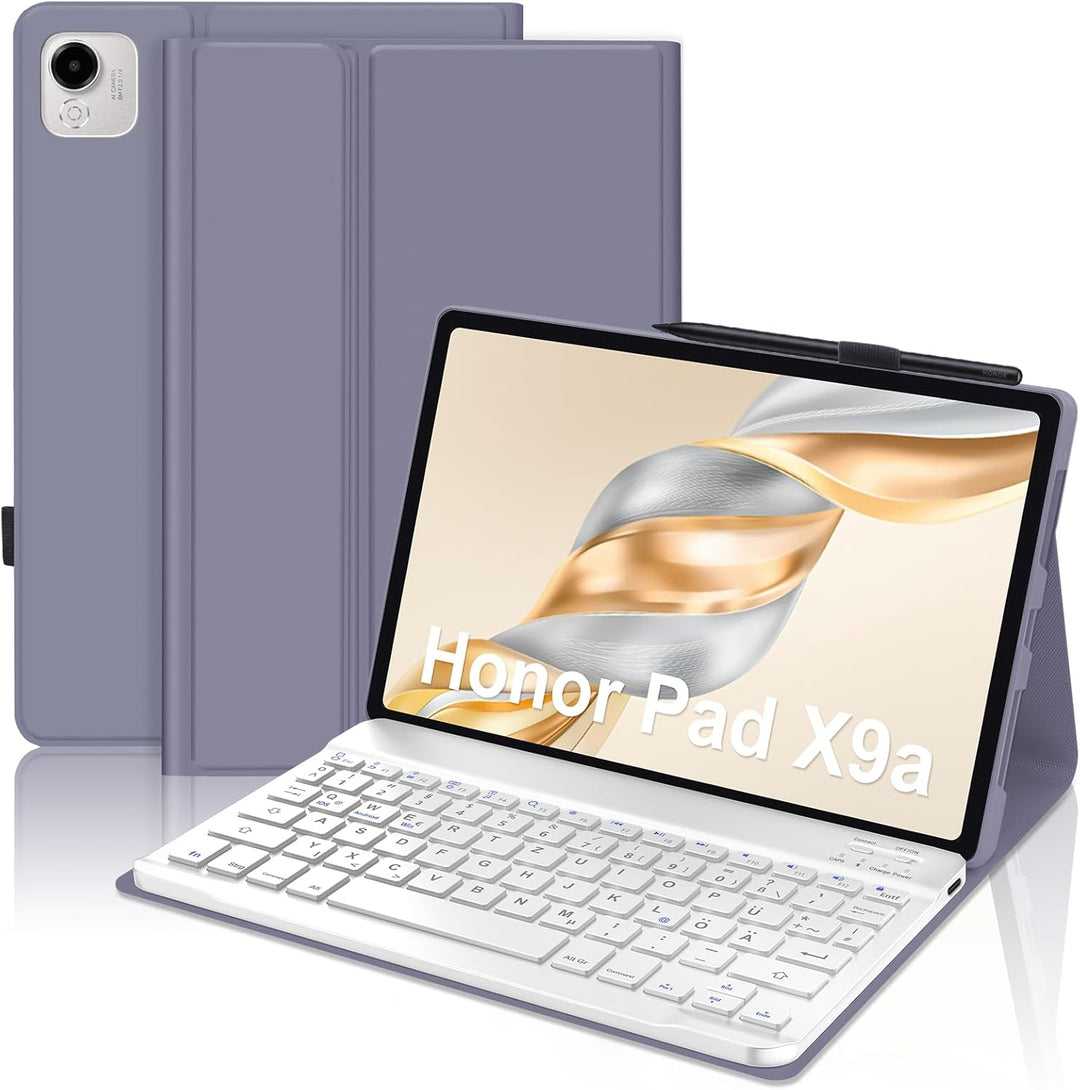 IVEOPPE Tastatur für Honor Pad X9a 11.5 Zoll, Hülle mit Bluetooth Abnehmbarer Tastatur für Honor Pad
