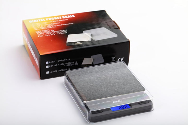 G&amp;G LS1200g/0,05g Taschenwaage Digitalwaage Feinwaage Goldwaage Küchenwaage Münzwaage Extra Grosse W