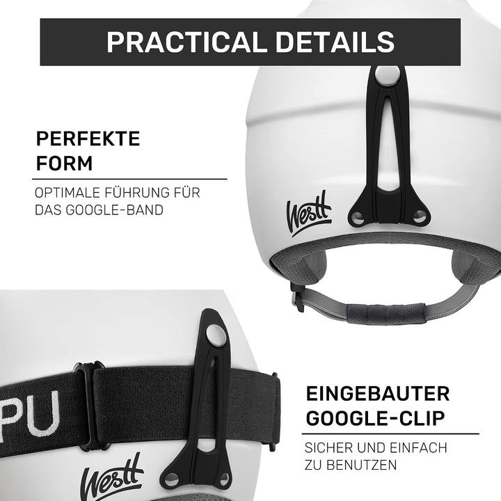 Westt Skihelm für Damen Herren Jugend Kinder Snowboardhelm Schneesporthelm für Skifahren, Atmungsakt