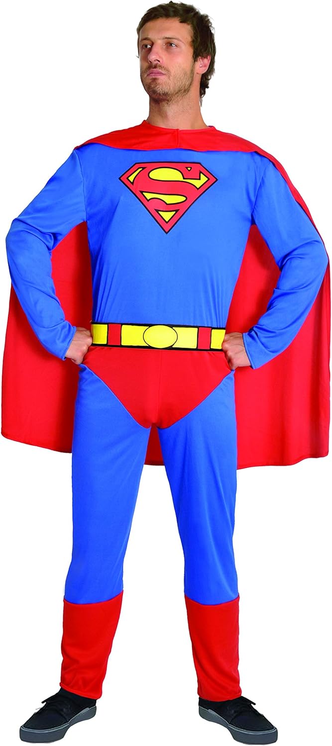Ciao- Superman/Supergirl costume disguise fancy dress adult official DC Comics XL Superman, XL Super
