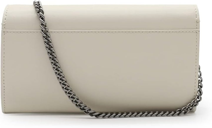 Pinko Damen Love One Wallet Liebe EINE GELDBÖRSE C Vitello SETA Z14o_bianco Seta-old Silver, Z14o_bi